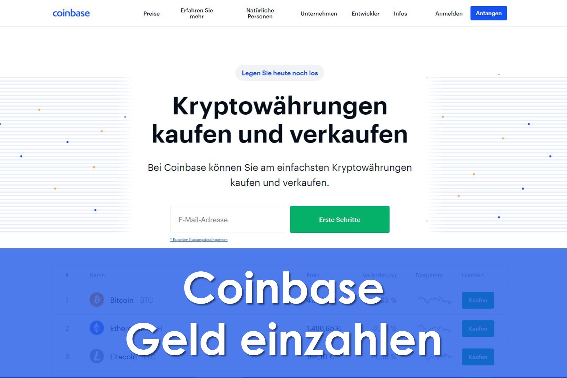 So machen Sie Geldhandel mit Bitcoin auf Coinbase